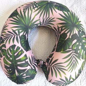 Catherine Malandrino travel pillow with removable cover.